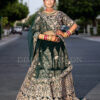 Bottle Green Lehenga Choli